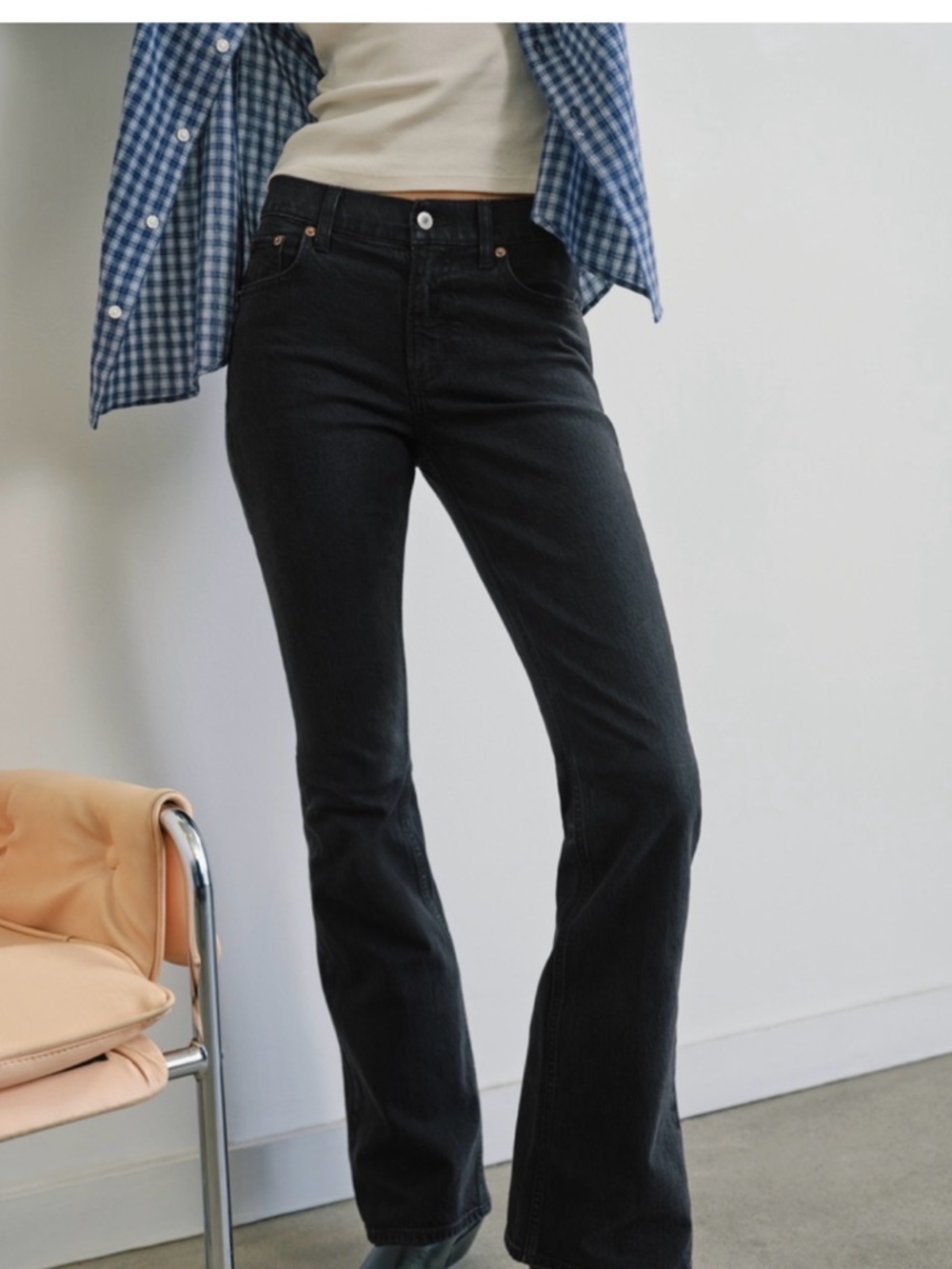 Abercrombie & Fitch Women’s Black Bootcut Midrise Jeans